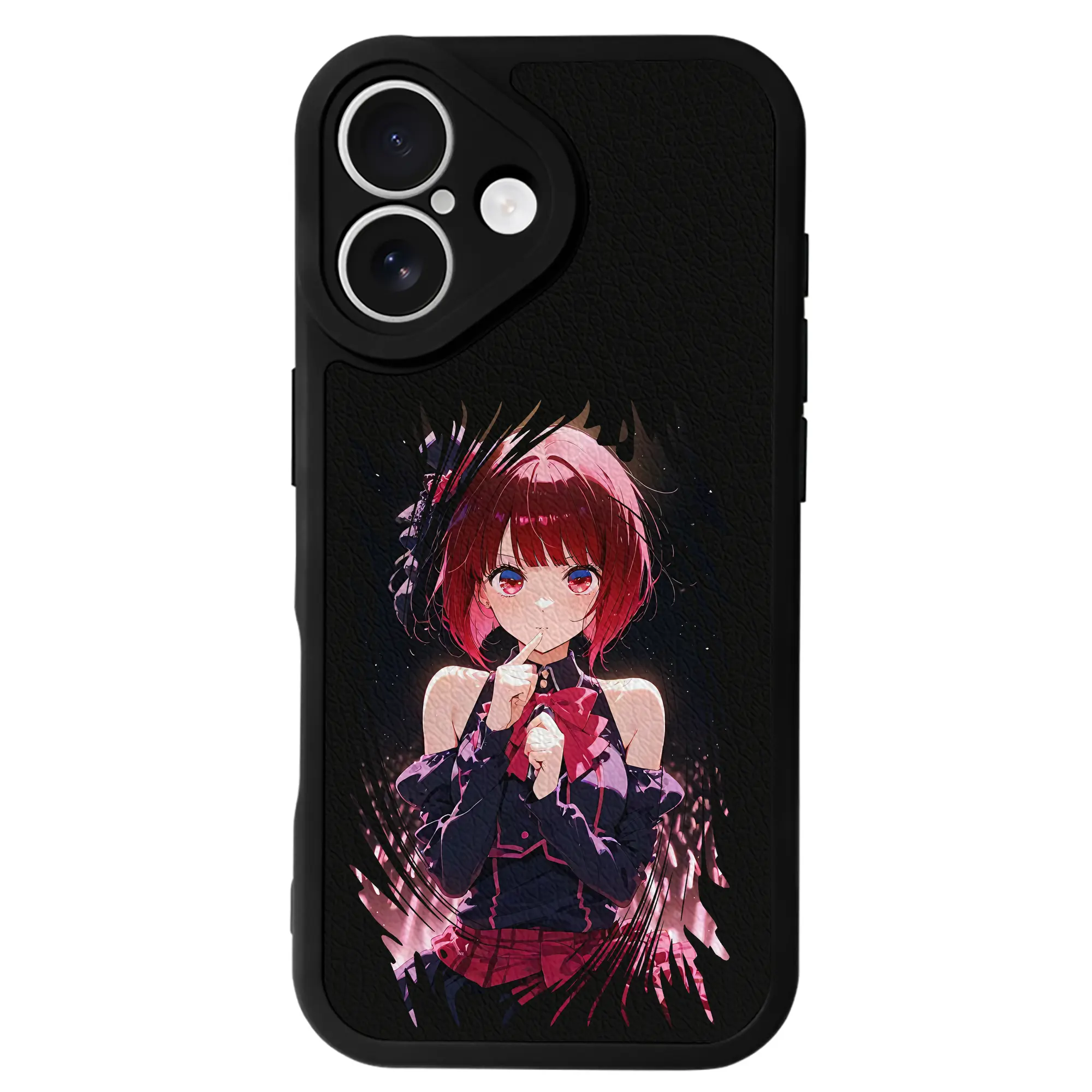 推しの子 グッズ,有馬かな - IPhone 16シリーズ対応 ・ シリコンスマホケース ・ レザー調 ・ 高精度フィット ・ 耐衝撃 ・ ワイヤレス充電対応 ・ 精密カット